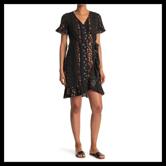 VERO MODA Henna Wrap Dress - Picture 3 of 6